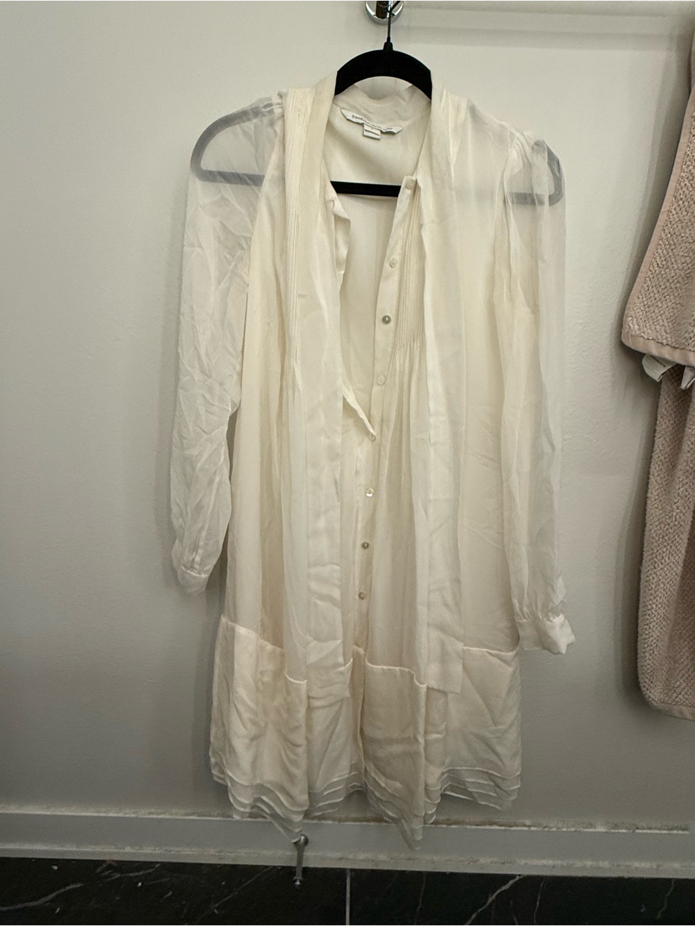Diane von Furstenberg Cream Blouse with